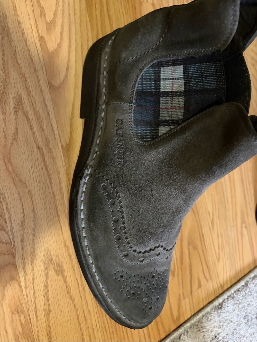 Cafe Noir Men's Suede Boot in Gray
